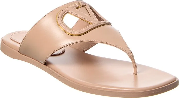 Valentino Vlogo Leather Sandal