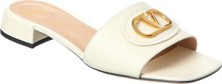 Valentino Vlogo Leather Sandal