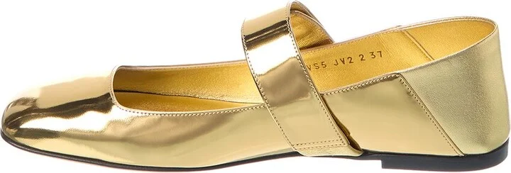 Valentino Vlogo Locker Mary Jane Leather Ballerina Flat - Image 2