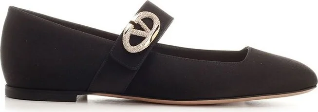 Valentino VLogo Locker Mary-Jane Slip-On Ballet Flats