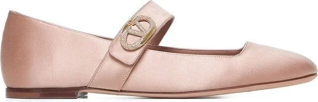 Valentino VLogo Locker Mary-Jane Slip-On Ballet Flats