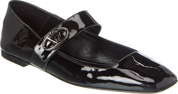 Valentino Vlogo Locker Patent Flat