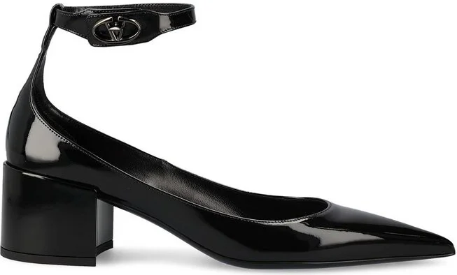 Valentino VLogo Lockette Pointed Toe Pumps