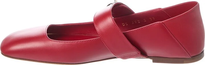 Valentino Vlogo Mary Jane Leather Ballerina Flat - Image 2