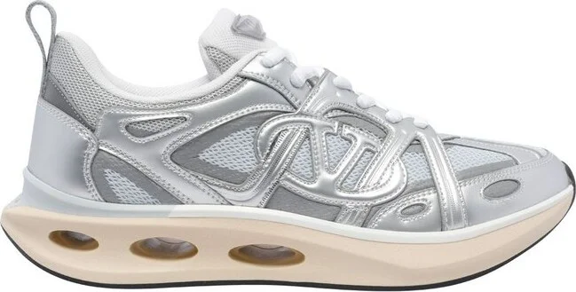 Valentino VLogo Metallic Effect Almond Toe Sneakers