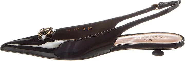 Valentino Vlogo Patent Slingback Flat - Image 2
