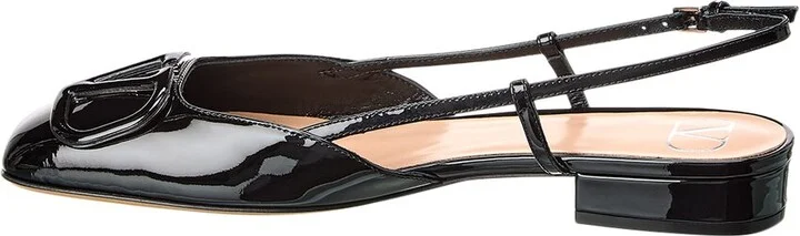 Valentino Vlogo Patent Slingback Flat - Image 2
