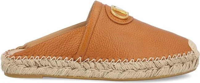 Valentino VLogo Plaque Slip-On Flat Shoes