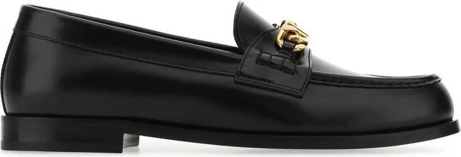 Valentino VLogo Plaque Slip-On Loafers