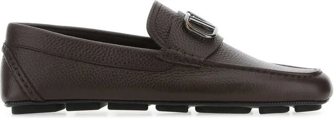 Valentino VLogo Plaque Slip-On Loafers