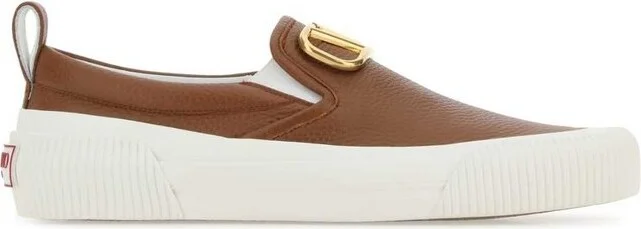 Valentino VLogo Plaque Slip-On Loafers