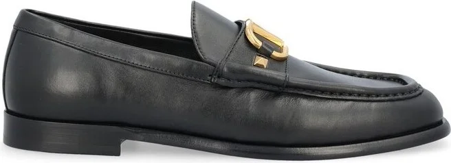 Valentino VLogo Plaque Slip-On Loafers