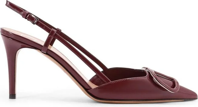 Valentino VLOGO Pointed Toe Slingback Pumps
