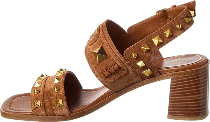 Valentino Vlogo Rockstud 60 Suede Sandal - Image 2