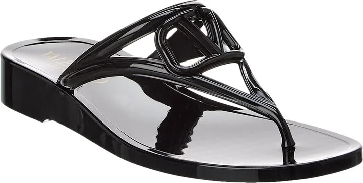 Valentino Vlogo Rubber Sandal