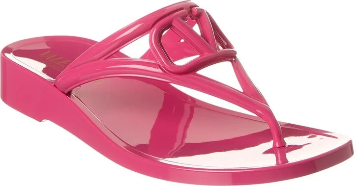 Valentino Vlogo Rubber Sandal