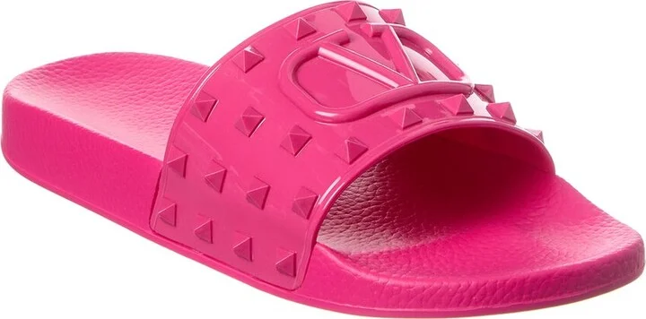 Valentino VLogo Rubber Slide