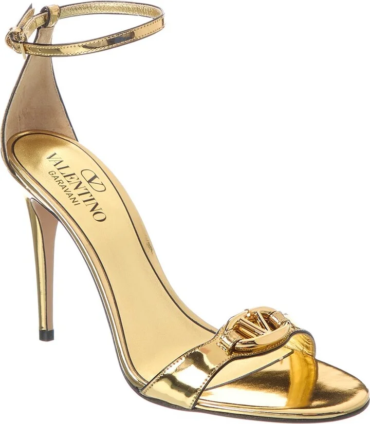 Valentino Vlogo Signature 100 Leather Sandal