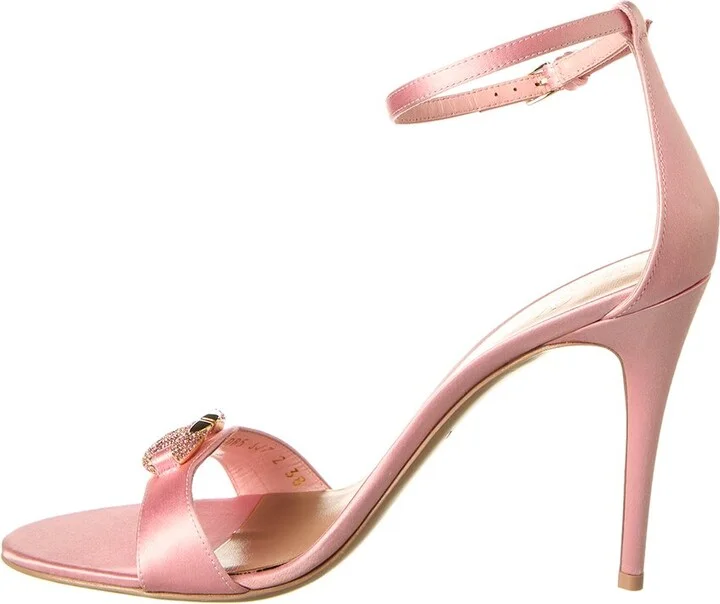 Valentino Vlogo Signature 100 Satin Sandal - Image 2