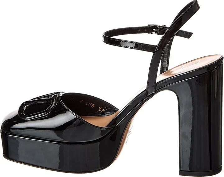 Valentino Vlogo Signature 115 Patent Platform Pump - Image 2