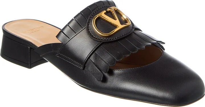 Valentino VLogo Signature 25 Leather Mule