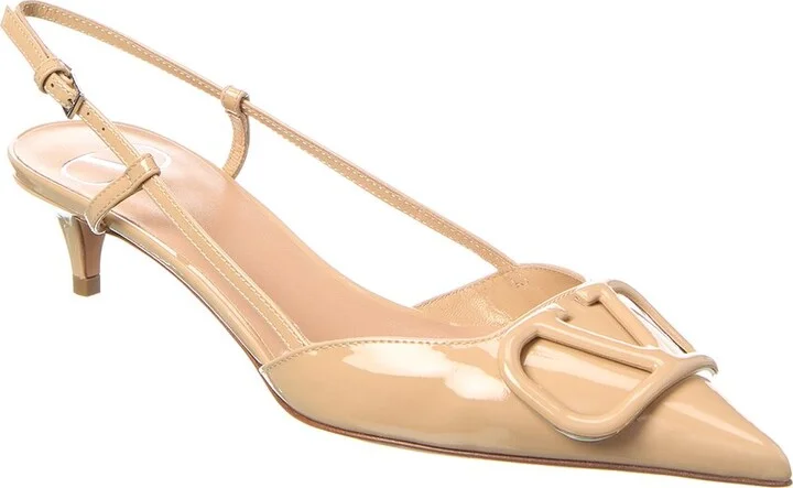 Valentino Vlogo Signature 40 Patent Slingback Pump