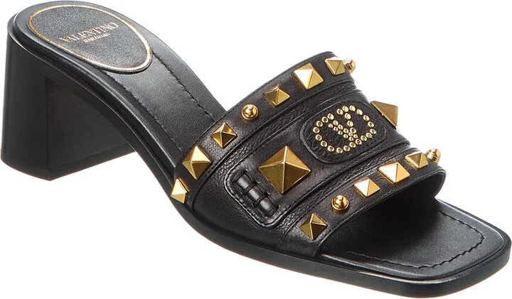 Valentino Vlogo Signature 60 Grainy Leather Sandal