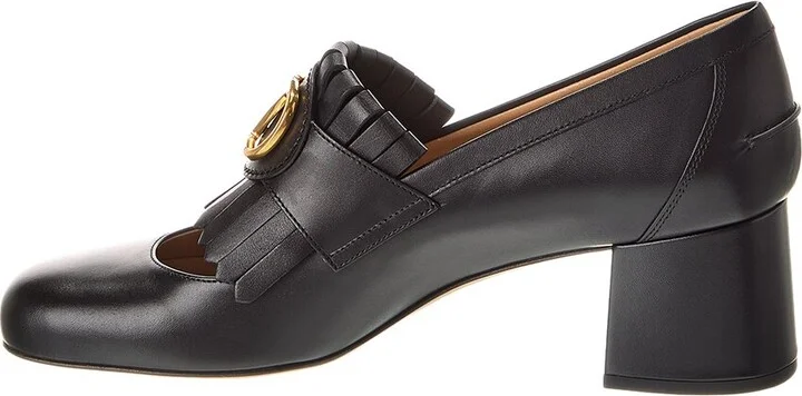 Valentino Vlogo Signature 60 Leather Pump - Image 2