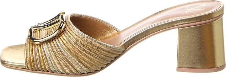 Valentino Vlogo Signature 60 Woven & Leather Sandal - Image 2
