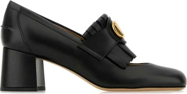 Valentino VLogo Signature Fringe Detailed Pumps