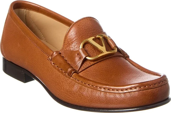 Valentino Vlogo Signature Leather Loafer