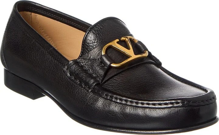 Valentino Vlogo Signature Leather Loafer