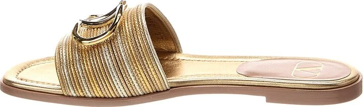 Valentino Vlogo Signature Leather Sandal - Image 2