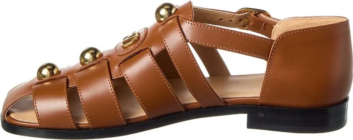 Valentino Vlogo Signature Leather Sandal - Image 2