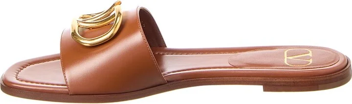 Valentino Vlogo Signature Leather Sandal - Image 2
