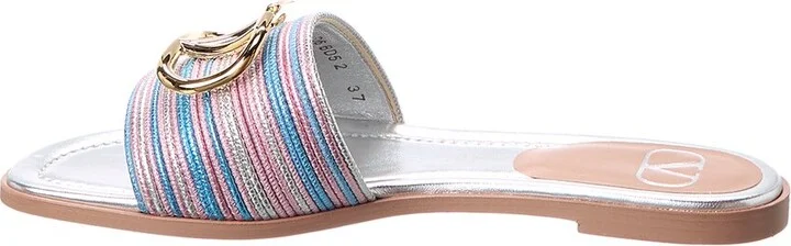 Valentino Vlogo Signature Leather Sandal - Image 2