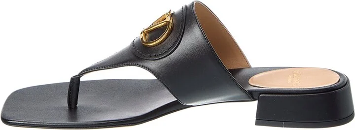 Valentino Vlogo Signature Leather Sandal - Image 2