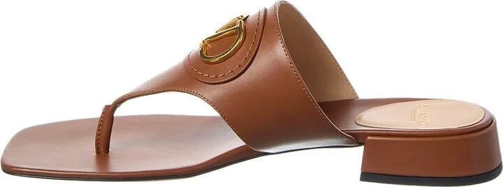 Valentino Vlogo Signature Leather Sandal - Image 2