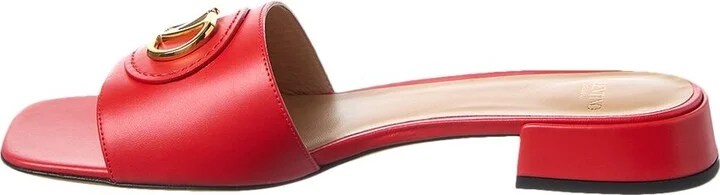 Valentino Vlogo Signature Leather Sandal - Image 2