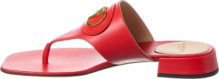 Valentino Vlogo Signature Leather Sandal - Image 2