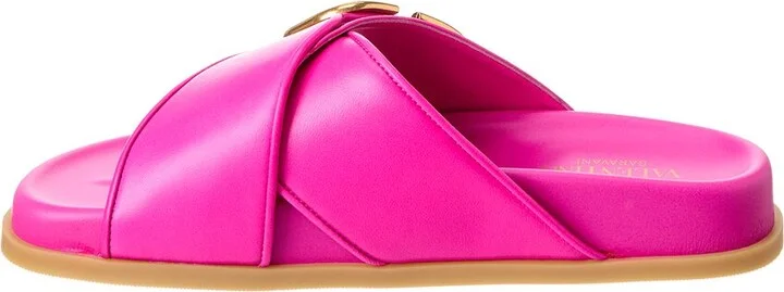 Valentino Vlogo Signature Leather Sandal - Image 2