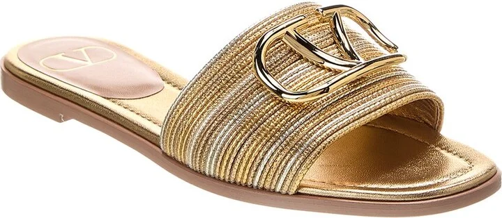Valentino VLogo Signature Leather Sandal