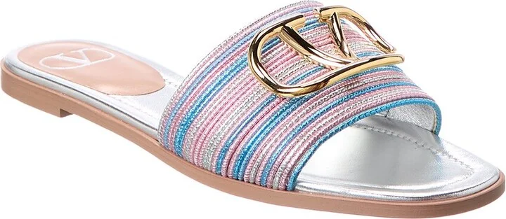 Valentino VLogo Signature Leather Sandal