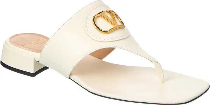 Valentino Vlogo Signature Leather Sandal