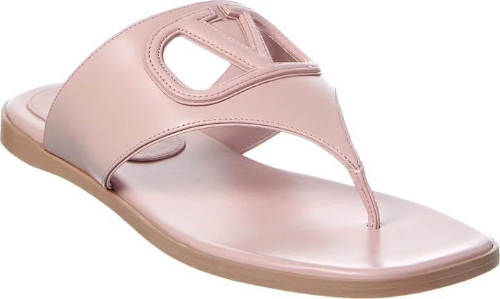 Valentino Vlogo Signature Leather Sandal