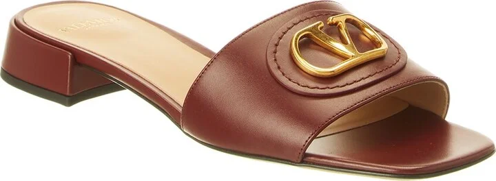Valentino VLogo Signature Leather Sandal