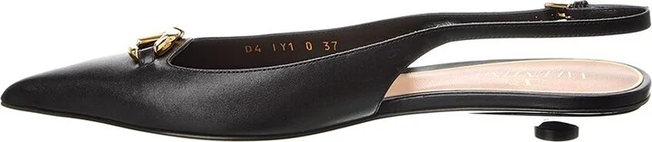 Valentino Vlogo Signature Leather Slingback Pump - Image 2