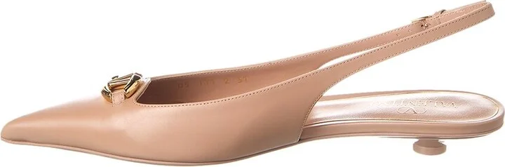 Valentino Vlogo Signature Leather Slingback Pump - Image 2