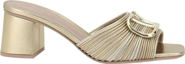 Valentino VLogo Signature Metallic Effect Sandals