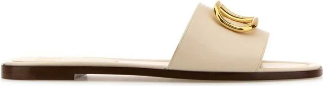 Valentino VLogo Signature Open Toe Slip-On Sandals